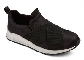 Zapatillas De Jogging Negras Elásticas Para Niñas Stevies #RUN4IT Nuevas - $15.54+