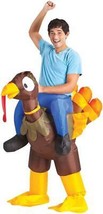 Riding Turkey Costume Adult Inflatable Mascot Animal Halloween Funny SS64010G - £47.44 GBP
