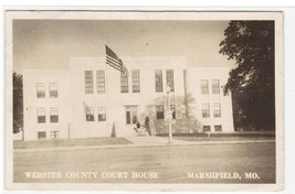 Court House Marshfield Missouri 1943 RPPC Real Photo postcard - £7.39 GBP