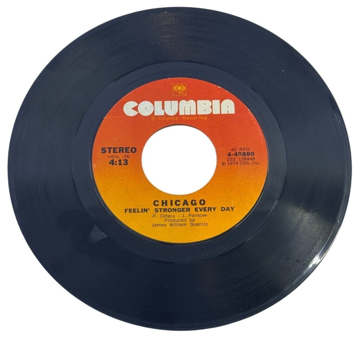 Chicago 45 RPM Vinyl Record Feelin Stronger Every Day / Jenny Columbia ...