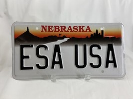 ESA USA Vintage Vanity License Plate Nebraska Personalized Auto Man-Cave... - $80.61
