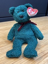 Ty Beanie Babies 2001 Holiday Bear Plush Christmas KG JD - $14.85