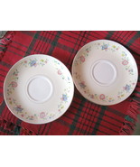 Vintage Set of Two (2) Homer Laughlin Eggshell Nautilus Floral Pattern S... - $16.45 CAD
