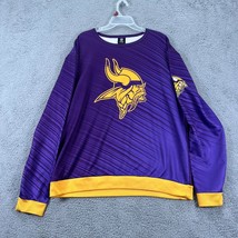 NFL Team Apparel Womens Purple Long Sleeve Minnesota Vikings T-Shirt Size XL - £15.86 GBP