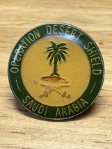 Vintage Operation Desert Shield Lapel Pin Pinback Military Militaria KG JD - $11.88