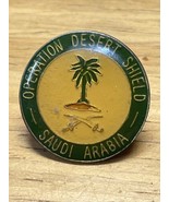 Vintage Operation Desert Shield Lapel Pin Pinback Military Militaria KG JD - $11.88