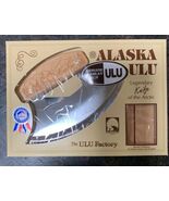 New Alaska Ulu Factory Birch Wood  Bear In Ri... - $19.79