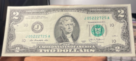$2 BILL 2013 Trip 2s #J 05222725 A - $21.59