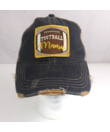 Football Mama Women&#39;s Floral Distressed Patch Snapback Baseball Cap - $14.54