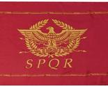 Ancient Rome SPQR Red Yellow Gold Premium Quality Heavy Duty Fade Resist... - $6.89