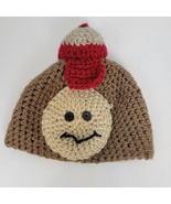 Toddler Hat One Size Brown Knitted Winter Kids Fashionable Hat - £7.56 GBP