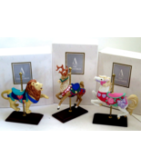 VTG Avon Lot 3 Carousel Christmas Figurines Reindeer, Lion, Horse Mint i... - $24.50 CAD