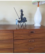 Vtg Hand Scrap Metal Brutalist Iron Don Quioxte Sculpture Man MAncha Roc... - $841.82 MXN