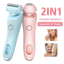 Electric Razors for Women 2 in 1 Bikini Trimmer Face Shavers Hair Removal  - £21.23 GBP