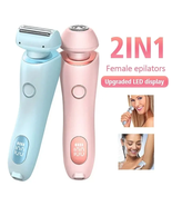 Electric Razors for Women 2 in 1 Bikini Trimmer Face Shavers Hair Removal  - £22.20 GBP