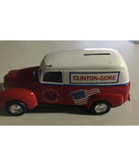 Die Cast Model ERTL 92 Election Clinton Gore Truck Coin Bank - $149.65 MXN