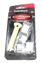 RadioShack Snap-in RJ-12 Phone/Data Jack Kit - $8.90