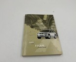 2005 Ford Escape Owners Manual Handbook OEM L04B35010 - $14.84