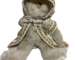 Ty Attic Treasures Gwyndolyn Bear with Hooded Gold Trimmed Coat 8 inch 1993 - $10.83