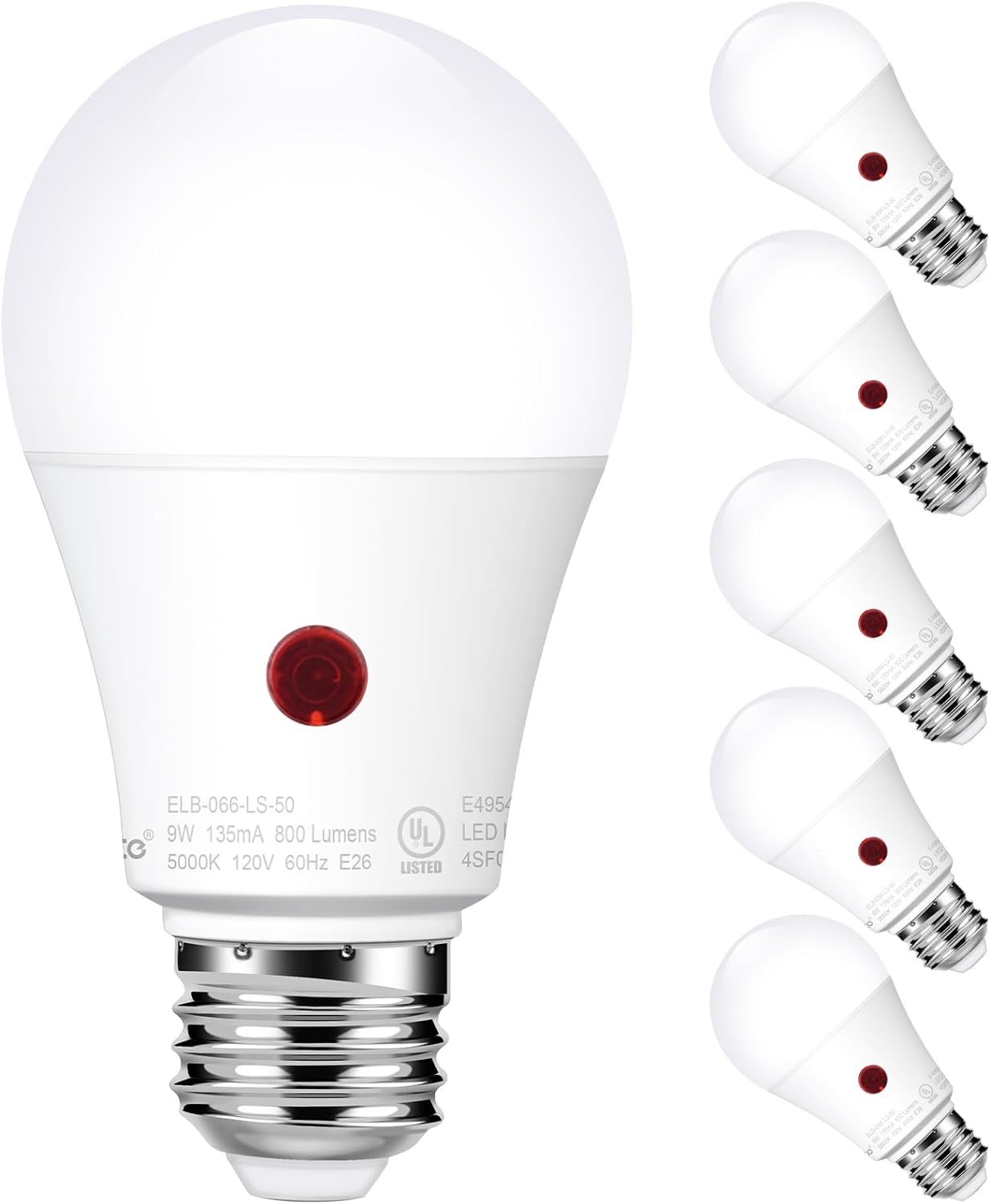 Emotionlite Dusk To Dawn Sensor Light Bulbs Outdoor, Neutral White Led, ... - $35.39