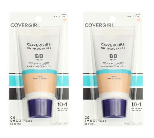 2x EXP9/23 CoverGirl Smoothers SPF 15 Tinted Moisturizer, Fair To Light 805, - $13.99