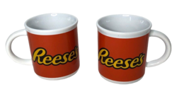 Lot of 2 Reese&#39;s Peanut Butter Cup Coffee Cups Mugs by Galerie Tea Hot Chocolate - £11.38 GBP