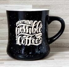 American Atelier &quot;Everything Possible with Coffee&quot; 16 oz. Stoneware Coff... - $15.27