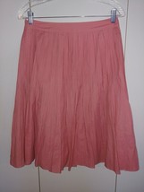 Talbots Ladies Small Pleated Full Lined SKIRT-2-COTTON/POLY-DRY CLEAN-WORN Once - £10.37 GBP