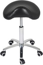 Rolling Chair With Wheels, Adjustable Hydraulic Stool For Medical, No Ba... - £94.01 GBP