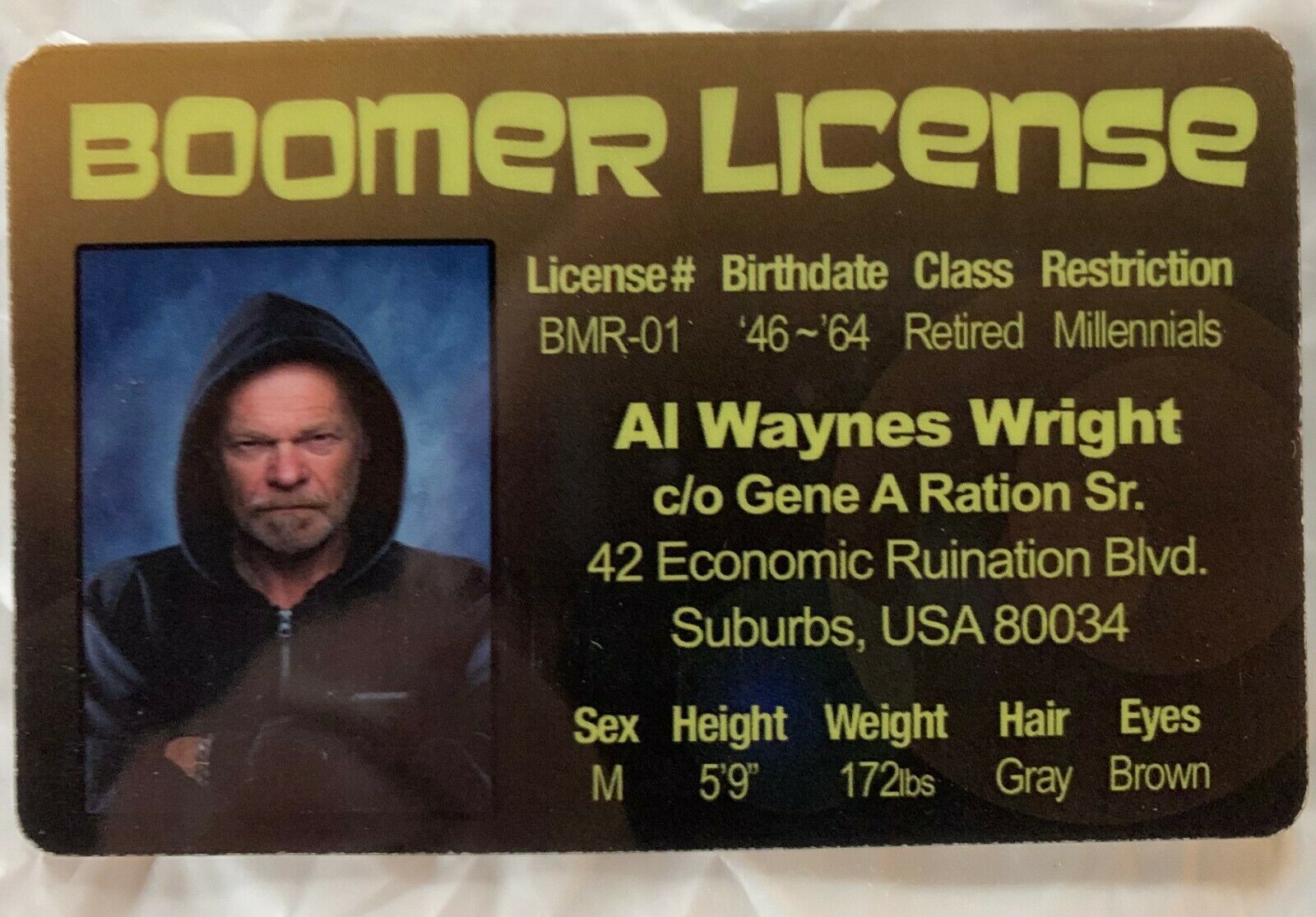 OK Boomer License Joke novelty ID Card Millennials Generation Z Y Baby B... - $8.91