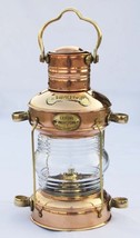 Lampe à huile d&#39;ancre antique Laiton et cuivre Nautical Maritime Ship... - £60.49 GBP