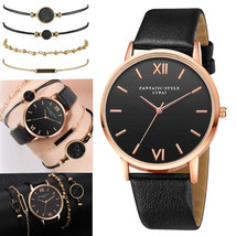 Trendy Women Watch Bracelet Set Lady Quartz Relojes De Mujer Fashion Wri... - £14.38 GBP