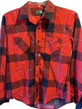 Pine Grove Flannel Shirt Men’s Medium Red Plaid Long Sleeve Button Down ... - £13.14 GBP