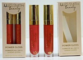 Jules Smith Beauty Power Lip Gloss Duo (lot of 2) Namaste All Day &amp; Sere... - $14.99