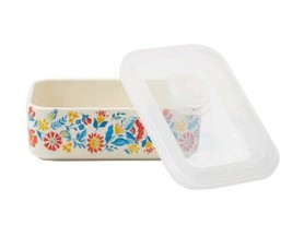 Pioneer Woman ~ Ceramic Food Storage Container ~ Sweet Rose Pattern ~ Small - £17.87 GBP