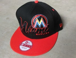 New Era 9Fifty MLB Miami Marlins ball Hat Cap Snap-back Size S/M  - $455.97 MXN
