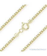 1.8mm Coreana Link Sterling Silver 14k Yellow Gold-Plated Mirror Chain N... - £20.71 GBP+