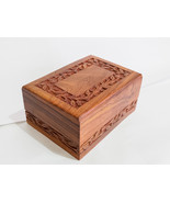 Personalized Handmade Rosewood Urn for Human Ashes - wooden trauer box - $39.99