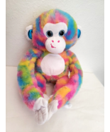 Fiesta Psychedelic Monkey Plush Stuffed Animal Tie Dye Pink Blue Green Y... - £19.28 GBP