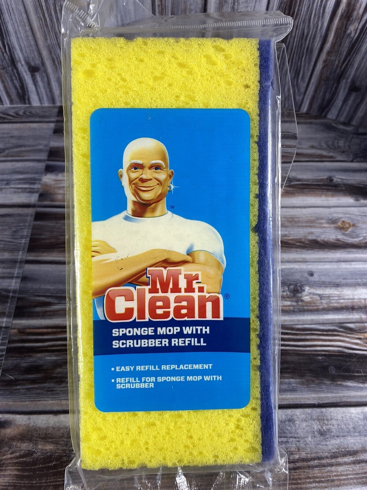 Mr. Clean Sponge Mop with Scrubber Replacement Refill  - $5.94