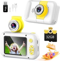 Kid Camera,Camera ,2.4in IPS Screen Digital Camera,180°Flip Len Camera (White) - £19.02 GBP