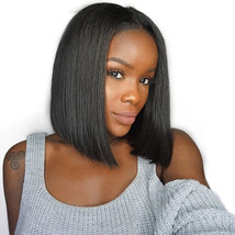U Part Wigs 1x4 inches Opening Size Lace Front Wigs MIddle Part Short Bob - £64.74 GBP