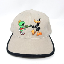 Vintage Marvin the Martian Daffy Duck Looney Tunes Snap Back Hat Warner Bros - £19.30 GBP