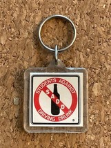 Vintage SADD Students Against Driving Drunk Keychain Acrylic Plastic 1.5” - $4.50