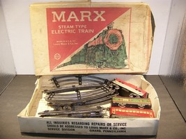 Marx Steam Type Electric Train 4205 Pullman Rock Island NYC Tracks Metal... - $112.49