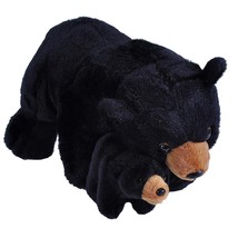 WILD REPUBLIC Mom &amp; Baby Black Bear Plush, Stuffed Animal, Plush Toy, Gifts for  - £38.87 GBP