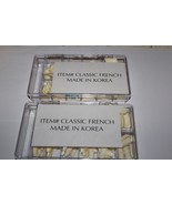 Square Fake False Nails Tips Long Square French Natural Transparent 1000... - $216.48 MXN