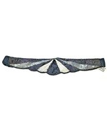 Vintage ADG Women&#39;s  Black and Silver Cummerbund Belt Sequins and Beads NWT - $19.95