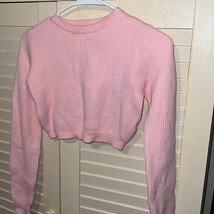 Abdika crop long sleeve knit sweater - £10.96 GBP