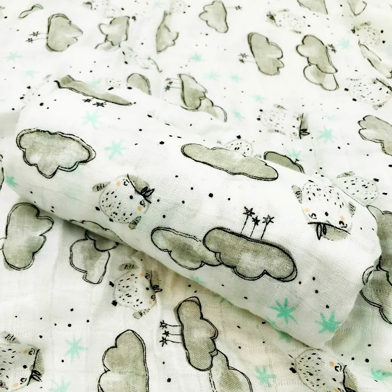 100% Bamboo Fiber Muslin Swaddle Baby Blankets For Newborn Photography A... - $33.59